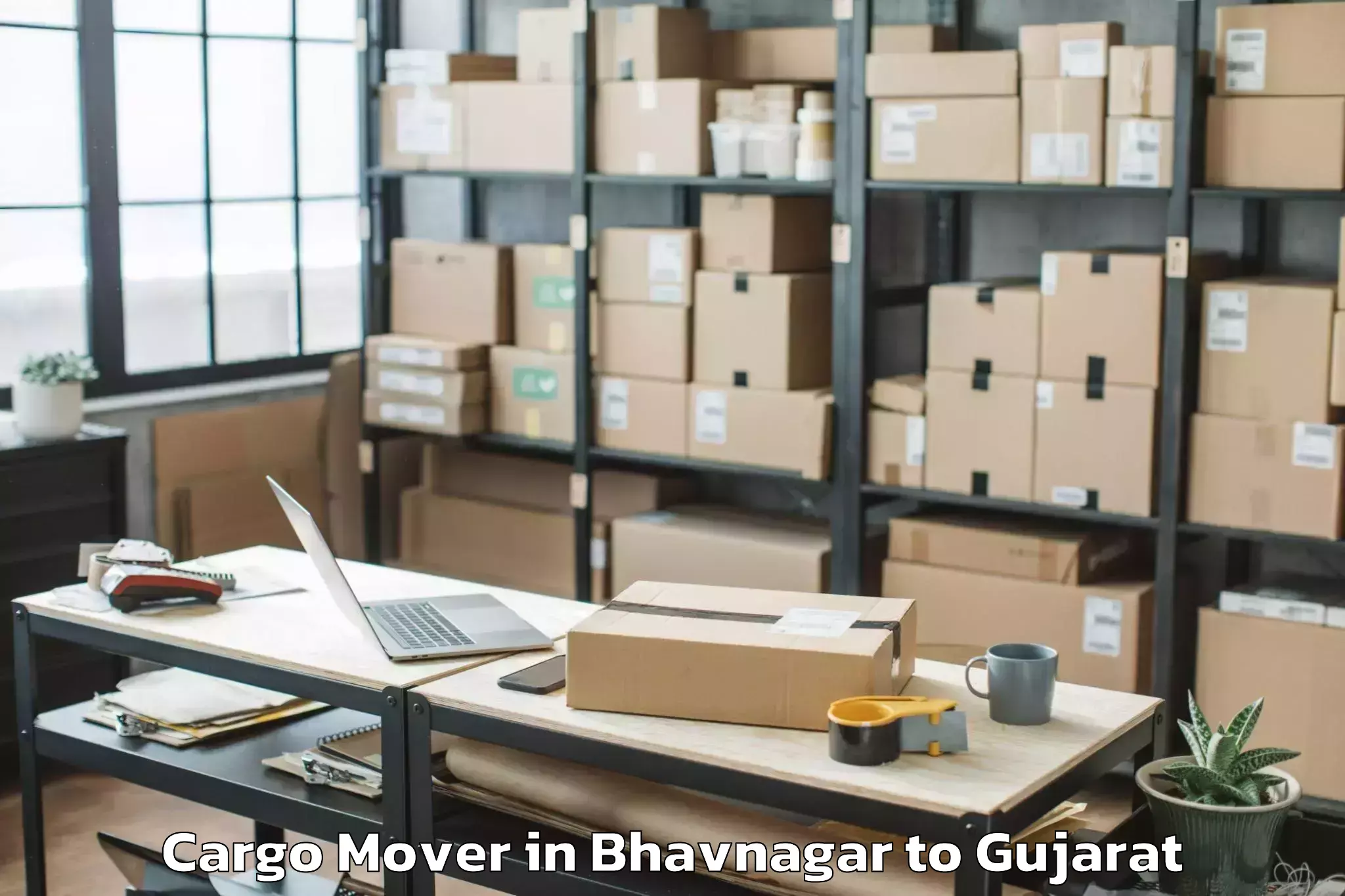 Easy Bhavnagar to Jamkandorna Cargo Mover Booking